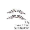 Feathered Angel Wing Spacer Beads in 3 Finishes for Jewelry Making view 4