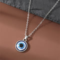 Antique Gold Tone Blue Evil Eye Hair Clips Ring Brooch and Necklaces view 5
