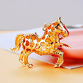 Jeweled Money Horse Keychain with Plain Fortune and Braided Loop Options view 3