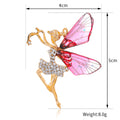 Gold Tone Silver Tone Angel Wing Crystal Three Designs Metal Brooch Pin view 3