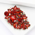 Medium Crystal Grape Cluster Brooch in Ten Colorways view 3
