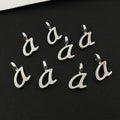 Tibetan Silver Zinc Alloy English Letter Charm Pendant for DIY Bracelet Jewelry Making