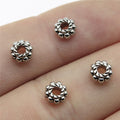 6x6x3mm 0.3g Multicolor Zinc Alloy Round Spacer Washer Beads for DIY Bracelet Necklace Jewelry Making