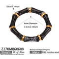 Bamboo Shape Resin Stretch Bracelet in Nine Colorways view 10