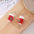 Resin Mini Coffee Cup Dangle Earrings 5 Cup Designs view 2