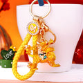 Mixed Money Toad Drum Treasure Bowl and Qilin Fortune Braided Keychains view 4