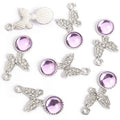 Polished Gold Silver Butterfly Alloy Charms in 18 Styles view 11