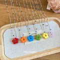 Colorful Crystal Flower Pendant Necklaces in Six Colors view 2