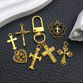 Gold-Tone Cross Metal Charms with 25 Listed Options view 3