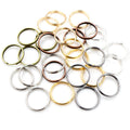 Double-Loop Split Jump Rings in Mixed Sizes and Finishes view 2