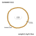 Stainless Bead Charm And Plain Ball Bracelets Styles view 7