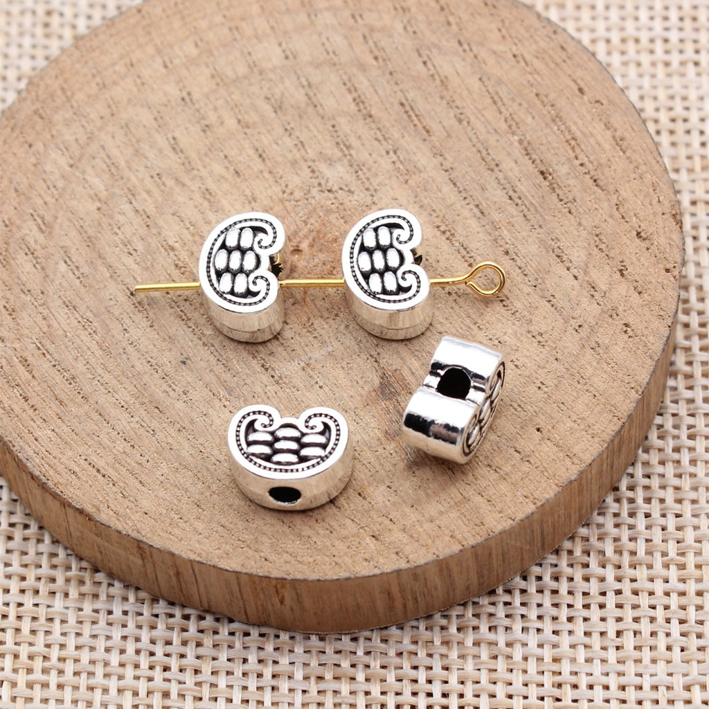 10.6x7.5x6mm 1.9g Multicolor Zinc Alloy Abacus Lock Small Hole Loose Metal Beads for DIY Jewelry Making