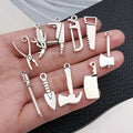 Antique Silver Hand Tool Metal Charms with 26 Listed Options view 3
