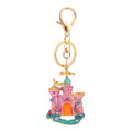 Colorful Castle Alloy Keychain With Lobster Clasp And Split Ring view 5