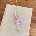 Crochet Flower Tassel Pendant Necklace Fashion Jewelry view 4