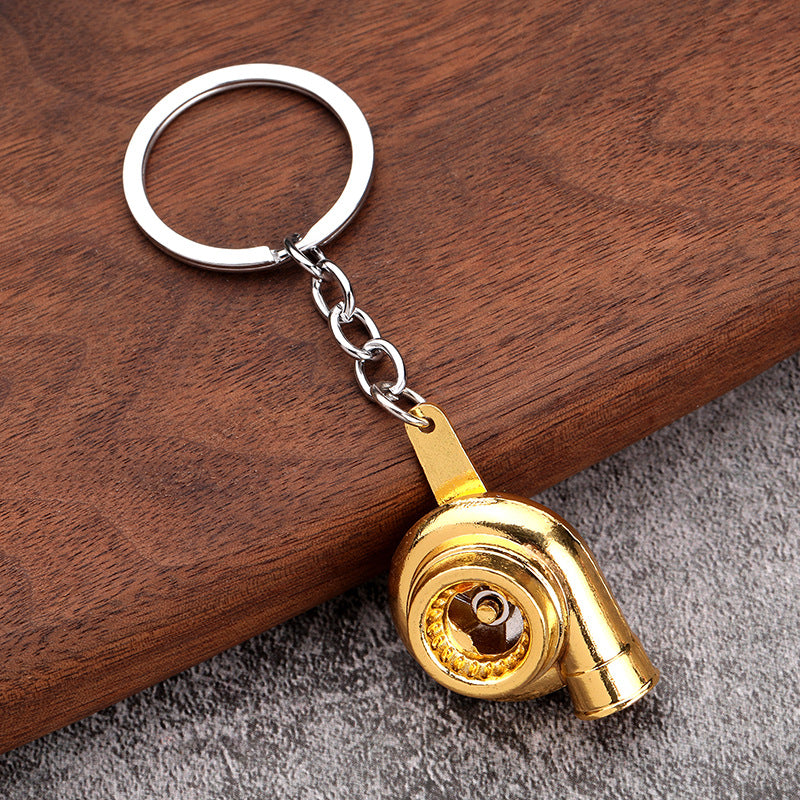 Turbo Gear Shift Wheel Brake Disc Shock Caliper Metal Keychain