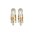 Crystal Teardrop Pearl Chandelier Earrings - 2 Styles view 5