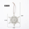 Silver Rhinestone Snowflake Star Flower Christmas Ornaments view 5