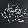 Abstract Wave and Spiral Charms in Three Shapes for Jewelry Making view 4