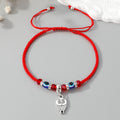 Red Braided Cord Evil Eye Animal and Symbol Charm Bracelets view 6