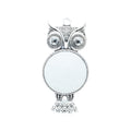 Owl Round Cabochon Pendant Tray Jewelry Making Component view 5