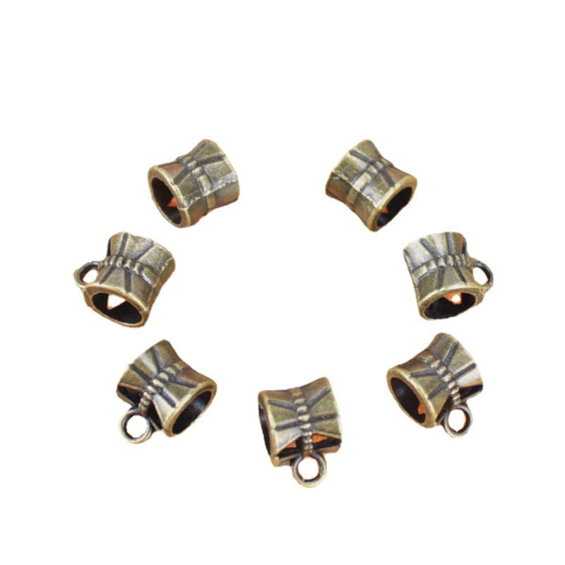 Alloy Pendant Bail Large Hole Bead 7mm