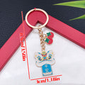 Six Color Lion Dance and Lucky Symbol Keychains with Metal Hardware view 6