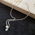 White Pearl Look Necklaces in Three Beaded Designs view 6