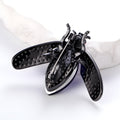 Bee Crystal Two Designs Metal Brooch Pin for Jackets and Lapels view 3