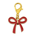 Enamel Bow Ribbon Charm Gold Lobster Clasp Four Colors view 9