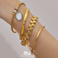 Magnetic and Hinged Bracelet Collection in Eight Metal Finishes view 6