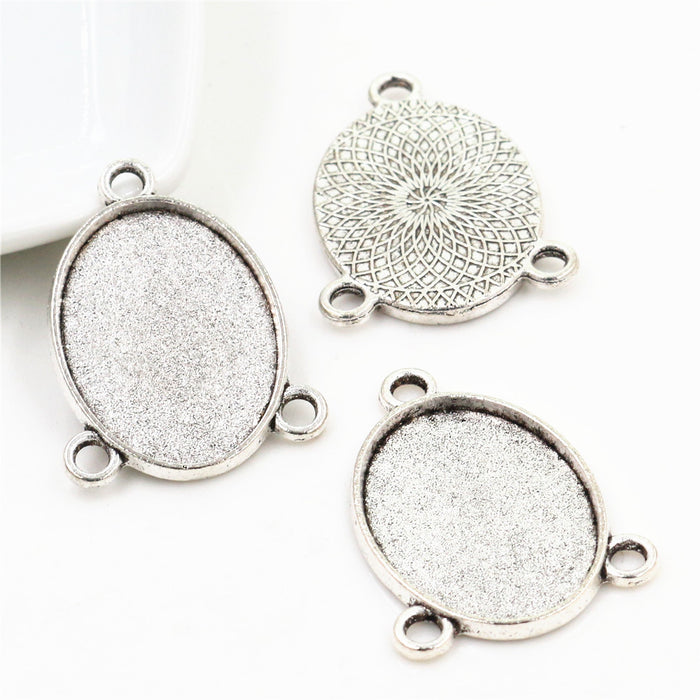 Triple Loop Oval Connector Tray Jewelry Making Components