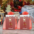 Red Bead Angel Wings Jingle Bells Gold Clasp Keychain view 2