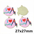 Colorful School Theme Enamel Charms in Twenty Four Designs view 12