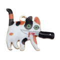 Metallic Cat Metal Charms with 8 Listed Options for DIY Jewelry Making view 10