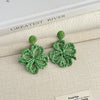 Green Woven Flowers