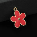 Enamel Daisy Charm Pendant Silver-Tone And Gold-Tone Six Colors view 11