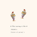 Gold Tone Purple Ice Cream Cup And Color Stone Stud Earrings view 4
