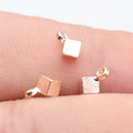 7.4x4.1x4.1mm 0.22g Multicolor Zinc Alloy Cube Small Bead for DIY Bracelet Necklace Jewelry