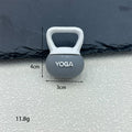 Mini Yoga Kettlebell Charm Pendant Soft PVC Six Colors view 4