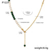 Pearl Turquoise Y-Chain