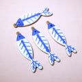 Colorful Enamel Fish Skeleton Pendants in Ten Bright Finishes view 7