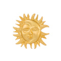 Gold Tone Moon Two Designs Metal Brooch Pin for Jackets and Lapels view 1
