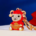 Jeweled Ingot Sheep Keychains With Four Color and Wrist Strap Options view 8