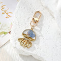 Gold Tone Jellyfish Pressed Flower Lobster-Clasp Charms view 6