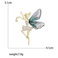 Crystal Fairy Ballerina Brooch Acrylic Wings Four Colors view 5