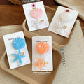Glitter Resin Shell And Starfish Duck Bill Clip Sets view 3