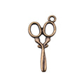 Scissors Pendant Charms in Two Antique Metal Finishes view 5