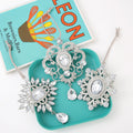 Rhinestone Silver Metal Christmas Tree Hanging Ornament Charm view 2