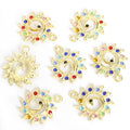 Crystal Peacock Charms in Two Designs and Two Metal Tones view 8
